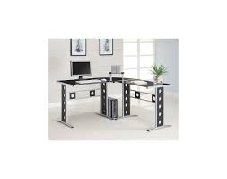 Shop for desks at best buy. Modern L Shape Desk With Silver Frame Black Glass Office Desks Tables Office