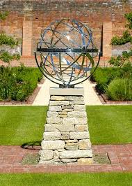 Stainless Steel Armillary Sphere Armillary Sphere Yard Sculptures Water Wise Landscaping