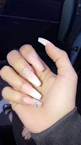 100 Best Pretty Nails Part114 Coffinnails Diynails Glitternails Graynails Halloweennails N Nails Design With Rhinestones Prom Nails Coffin Nails Designs