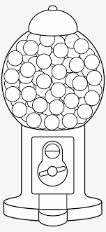 House template for kids many interesting cliparts. Gumball Machine Line Art Art For Kindergarten Gumball Machine Coloring Page Png Image Transparent Png Free Download On Seekpng