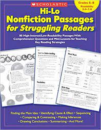 An akj education exclusive collection. Buy Hi Lo Nonfiction Passages For Struggling Readers 80 High Interest Low Readability Passages With Comprehension Questions And Mini Lessons For Teaching Key Reading Strategies Book Online At Low Prices In India Hi Lo Nonfiction Passages For