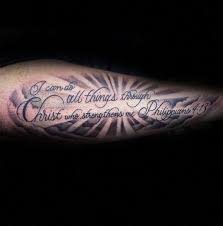 An inspirational bible verse tattoo. Pin On Tattoos