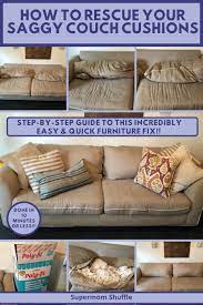 How To Rescue Your Saggy Couch Cushions Couch Cushions Furniture Fix Diy Decor Crafts