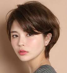 22 01 2021 short layered bob hairstyles many females are curious about this short haircut this bob hairstyle is very much similar to a choppy bob haircut but it has its look and it will suits on round face female too short choppy bob this short choppy bob is a women s short haircut cutting at the ear to neck length to create multi layers and. Female Korean Pixie Haircut Novocom Top