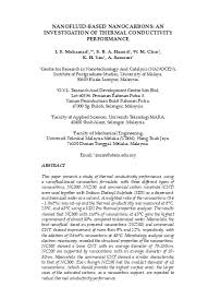 We did not find results for: Nanofluid Based Nanocarbons An Investigation Of Thermal Conductivity Performance