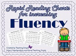 Rapid Reading Charts For Fluency From Teaching Simply