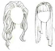 Bangs And Wet Hair Realistic Drawings Fashion Illustrations Techniques Drawing Hair Tutorial