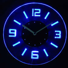 Ending friday at 10:23am pdt 3d 10h. Wall Clock With Light Novocom Top
