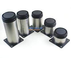 4 Pieces 150mm Adjustable Stainless Steel Round Furniture Cabinet Leg Cupboard Table Feet Round Furniture Cabinet Furniture Furniture Casters
