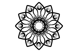 This free svg cutting file contains the following formats you can use these files with your silhouette or cricut cutting machines. Mandala Template Graphic By Rheinata Creative Creative Fabrica