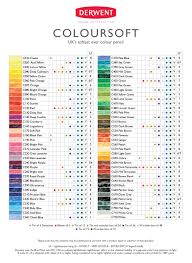 Conte Pastel Pencils Colour Chart 2019
