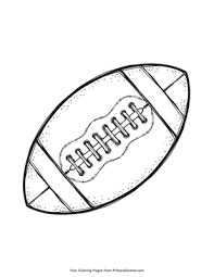 Each printable highlights a word that starts. Football Coloring Page Free Printable Pdf From Primarygames