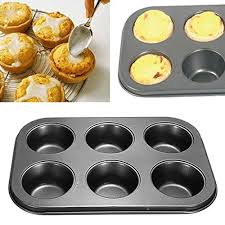 6 Holes Nonstick Stainless Steel Muffin Cake Baking Pan Cookies Tray Click On The Image For Additional Details Baked Dishes Tart Baking Cake Baking Pans