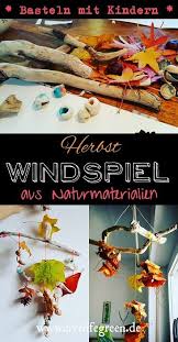Windspiel Aus Naturmaterialien Selber Machen Mobile Aus Blattern Zapfen Und Co Livelifegreen Diy Windspiele Selbstgemachte Windspiele Windspiele
