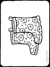 Boots With Flowers Kiddicolour