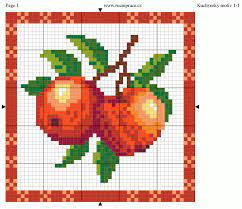 Aida 14, cream 267w x 129h stitches size(s): Free Cross Stitch Patterns To Print The Cross Stitch You Can View And Print In A Freely Available B Cross Stitch Fruit Cross Stitch Cross Stitch Patterns