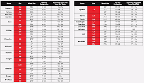 tire balancing beads chart world of reference