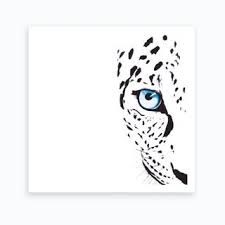 Double Trouble Art Print Leopard Art Snow Leopard Art Art Prints