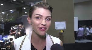Ruby Rose jokingly challenges UFC Champ Ronda Rousey to a fight