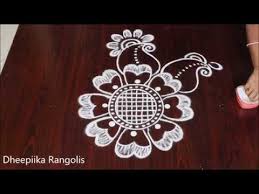 Ugadi Special Rangoli Design Without Dots Freehand Kolam Design For Ugadi Easy Muggulu Youtube Rangoli Designs Kolam Designs Rangoli Border Designs