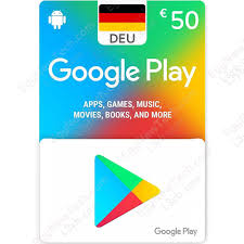 Google ٥٠ يورو كارت جوجل بلاي - ستور المانيا - كود رقمي | جوجل بلاي المانيا