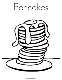 Pancakes Coloring Page Pancake Party Pancakes And Pajamas Birthday Coloring Pages