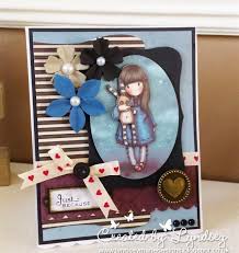 Docrafts gorjuss tweed decoupage card kit + envelope, 1 paper & 2 die cut sheets. Just Because Karten