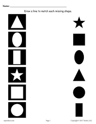 Repeating the information, especially to toddlers, is crucial. Missing Shapes Shape Matching Worksheets Shapes Worksheets Matching Worksheets Shapes Preschool