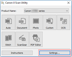 You can easily scan such items simply by clicking the icon you want to choose in the main screen of ij. How To Use Canon Scan Utility