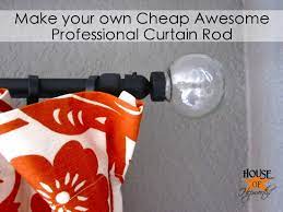 This video is a must if you are installing a traverse drapery rod and will answer many of your questions on how far you should extend past the window frame. How To Make A Cheap Awesome Diy Curtain Rod House Of Hepworths
