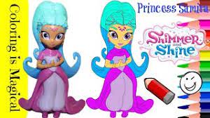Download and print these girls, princess coloring pages for free. Samira Toy Shimmer And Shine Princess Coloring Page Video Youtube