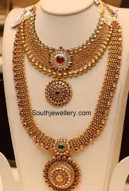 Black And Gold Jewelry Set Antique Gold Necklace And Haram Set Jewellery Designs Gold Necklace Indian Bridal Jewelry Bridal Gold Jewellery 22 Carat Gold Jewellery
