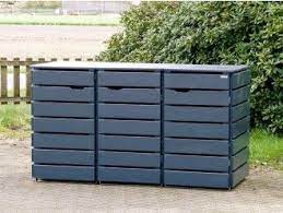 Im haus will man sie nicht haben, im vorgarten sind sie keine zierde und im schuppen schlecht erreichbar. 3er Mulltonnenbox Holz 120 Liter Mulltonnenbox Mulltonnenbox Holz Mulltonnenverkleidung Selber Bauen