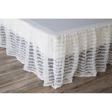 Color choice in white and gray.the bedskirt platform is crafted out 100% olefin and offers a generous 15 inch drop. Porch Den Edy Queen Size White Ruffled Bed Skirt N A