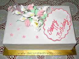 Probably do five cakes put together with the bridal theme that my fiance writes on it. Floral Bouquet Cake Decorating Idea Decorated Treats