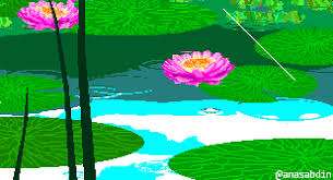 Anasabdin Water Lilies Pixel Animation Pixel Art Pixel Art Games