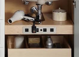 Outlet On Shelf Under Sink Consider This Or On The Side Wall Of Shelf Bathroom Vanity Storage Bathroom Outlet Bathroom Appliances