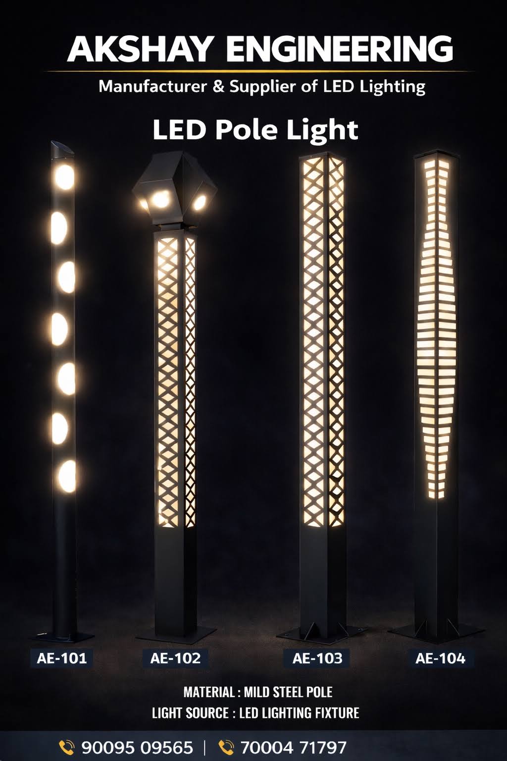 LED Pole Light | Modern Decorative Outdoor LED Pole Light product image