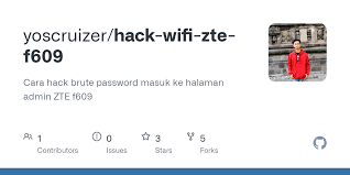 Here you can easily reset zte f609 wifi router for free. Github Yoscruizer Hack Wifi Zte F609 Cara Hack Brute Password Masuk Ke Halaman Admin Zte F609