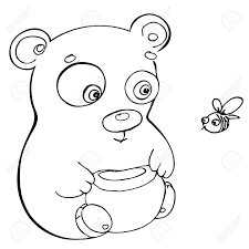 Click on any baby animal to start coloring. Bear And Bee Coloring Page Illustration Doodle Art Baby Bear Illustration For Kids Entertainment Royalty Free Cliparts Vectors And Stock Illustration Image 144293573