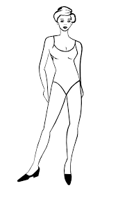 8 ¼ x 5¾ x.030. Human Body Outline Printable 144 Diagram Picture Body Outline Party Fashion Fashion Templates