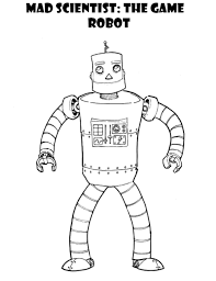 These designs are completely black and white for minimal ink usage! Robot 106566 Characters Printable Coloring Pages