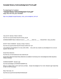 The following format examples are provided as a reference. Canada Notary Block Fill Online Printable Fillable Blank Pdffiller