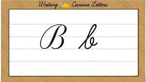 Writing in cursive for the first time can have many missed strokes and you can't expect yourself to learn everything in one sitting. Writing Cursive Capital Letter B And Small Letter B Youtube