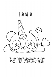 Molte descrizioni attribuiscono allunicorno anche una coda da leone e degli zoccoli bipartiti. Pandacorno Da Colorare Disegni In Pdf A4 Gratis Bianco E Nero Gbr