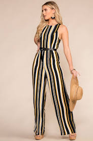 Black And White Striped Jumpsuit Outfit In The Present Striped Jumpsuit By Priceless In 2020 Striped Jumpsuit Jumpsuit Fashion Jumpsuit Outfit Casual