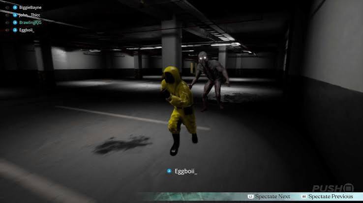 Screenshot gameplay The Backrooms game horor labirin co-op