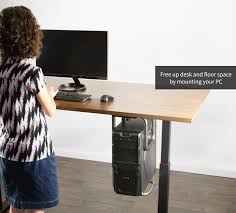 With an adjustable under desk computer mount, keeping your cpu in a suitable and reachable place has never been at ease. Vivo Heavy Duty Adjustable Under Desk Pc Mount Computer Case Holder 818538022612 Ebay