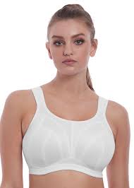 Women victory compression sports bra. Dynamic White Soft Cup Crop Top Sports Bra From Freya