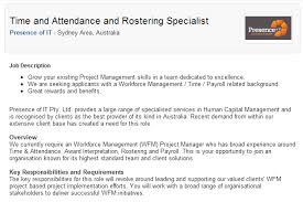 Time Attendance And Rostering Specialist Sydney Area Http Www Linkedin Com Jobs Viewjob 432763 Workforce Management Management Skills Project Management